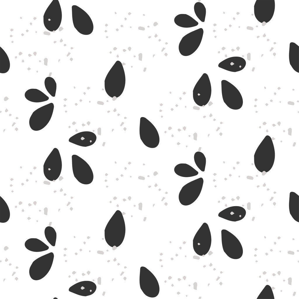 Petal Falling Transparent Fill Picture - Monochrome (1024x1024), Png Download