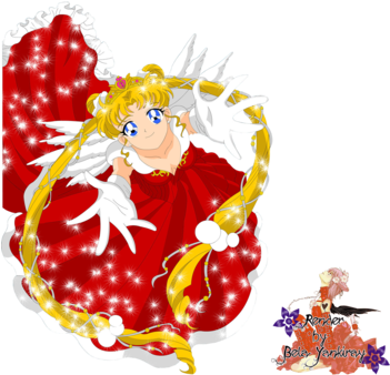 Sailor Moon Navideña - Sailor Moon In Snow (350x350), Png Download