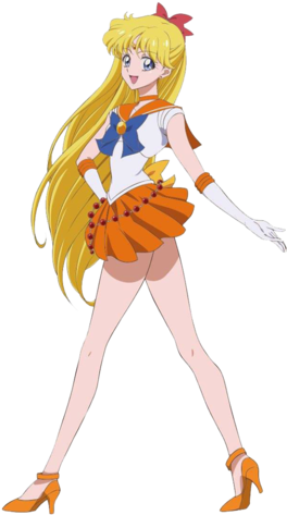 Sailor V/sailor Venus - Sailor Moon Crystal Sailor Venus (291x479), Png Download
