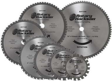 Rotary Hacksaw Blade Group - 7 (185mm) Austsaw Rotary Hacksaw Blade 36t (400x300), Png Download