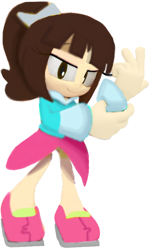 Official 3d Caitlin The Star Girl By - Caitlin The Star Girl (485x806), Png Download