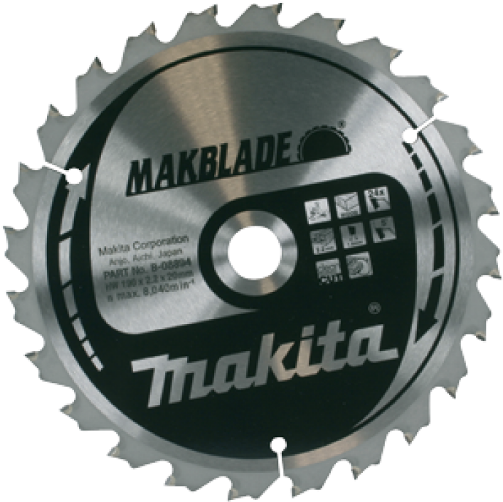 Makita Makblade Circular Saw Blade 260x30mm 32 Tooth - Makita Tct Mitre Saw Blade 190 X 20mm 24t (736x800), Png Download