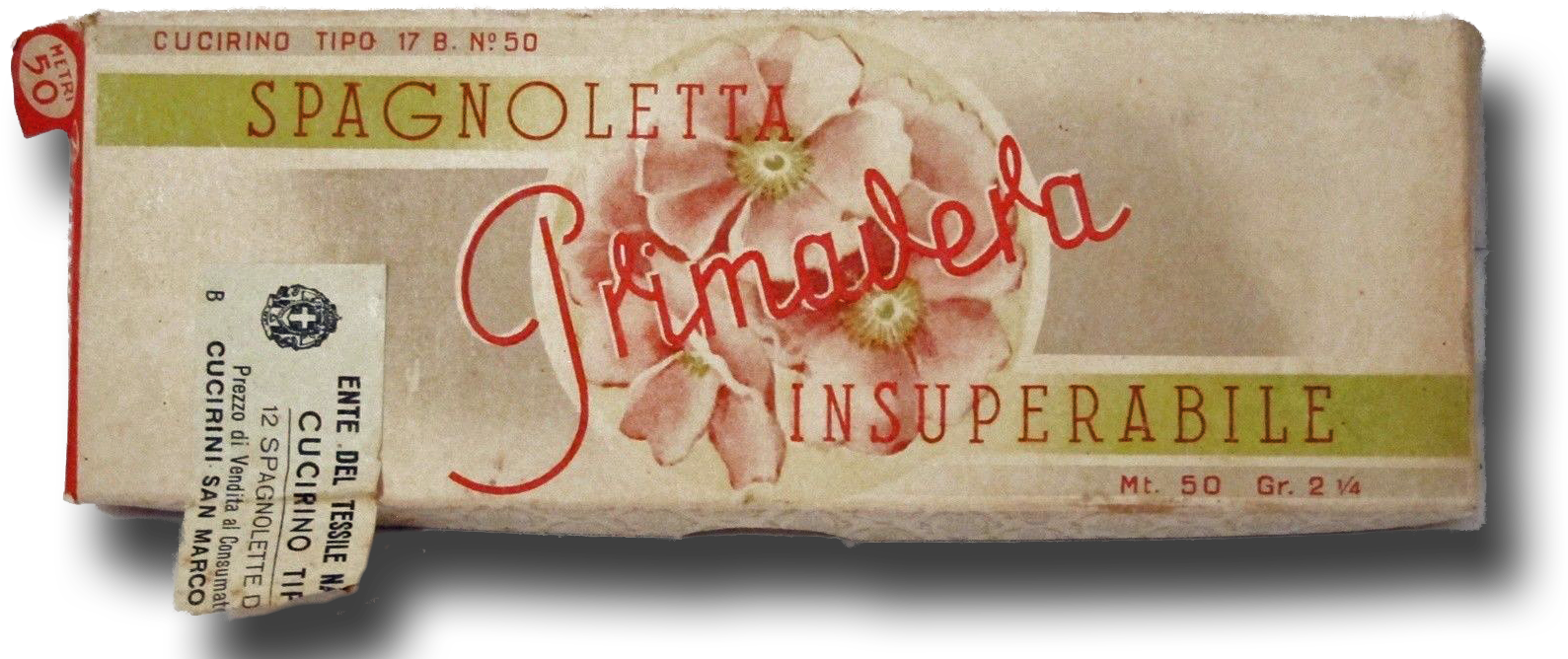 Box Of Vintage Italian Thread - Vintage (1600x732), Png Download