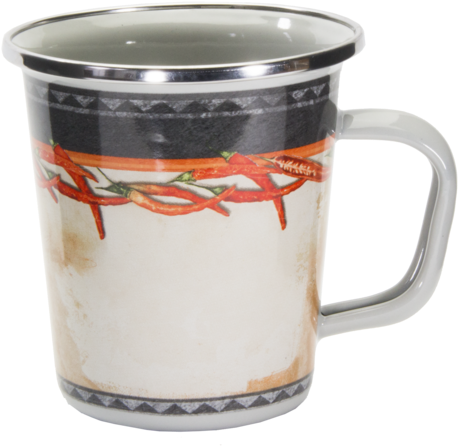 Chili Pepper Pattern - Mug (473x480), Png Download