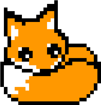 Pixel Fox - Animal Jam Pixel Art Easy (1184x1184), Png Download