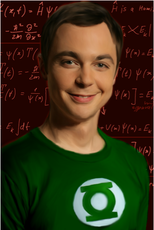 Sheldon Is Like Patrick, He Is Super Funny - Jim Parsons Sheldon Big Bang Theory Poster 24x36 (984x470), Png Download