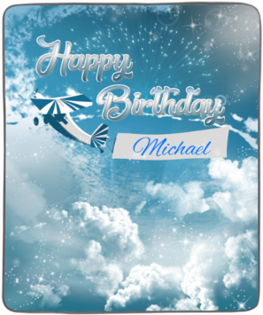 Birthday In The Clouds Pixel Fleece Blanket Pixel Fleece- - Lion King Fan Art (394x394), Png Download