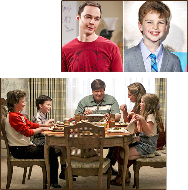 Dal Dottor Sheldon Cooper A Young Sheldon - Kitchen & Dining Room Table (655x675), Png Download