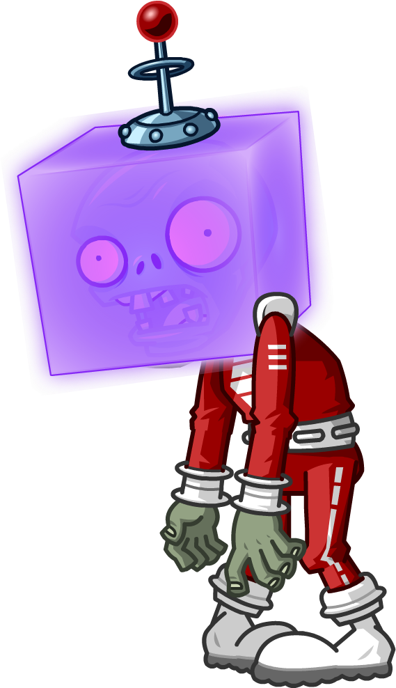 Holo-head Zombie - Plants Vs Zombies 2 Far Future Holo Head Zombie (631x1000), Png Download