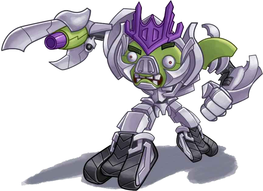 Angry Birds Transformers Megatron - Angry Birds Transformers Characters Megatron (881x718), Png Download