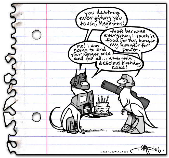 Happy Birthday Megatron - Bipolar (768x626), Png Download