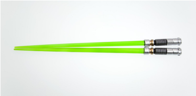 Star Wars Luke Skywalker Lightsaber Chopsticks - Star Wars Lightsaber Chopsticks (400x400), Png Download