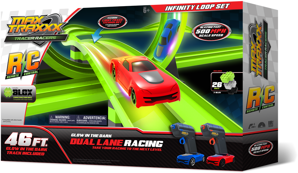 098218lr - Skullduggery Max Traxxx Tracer Racer Rc Police Chase (448x293), Png Download