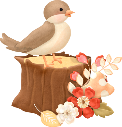 Forest Animals, Chip Art, Woodland Forest, Bird Watching, - Bendiciones Por La Mañana (479x500), Png Download