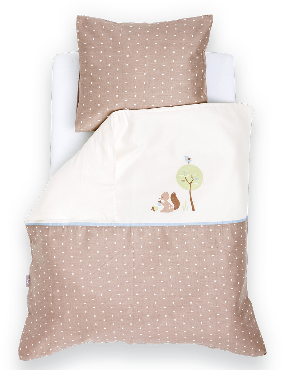 Download Bedcover Forest Animals Blue Bed Sheet Full Size PNG Image