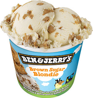 Brown Sugar Blondie Single Serve - Cookie Carnival Ben And Jerry's (374x393), Png Download