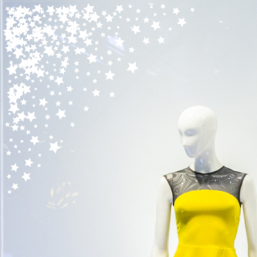 Star Christmas Corners - Illustration (371x371), Png Download