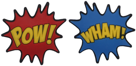 Oversized Comic Book Pow & Wham Wholesale 10 Pack - Comic Book (500x272), Png Download