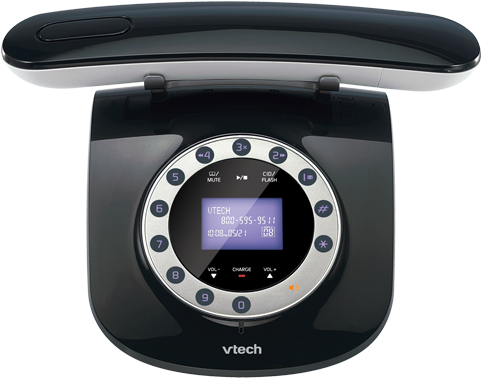 Remember When Phones Looked Like This Alfie And I Were - Vtech Ls6195 Dect 6.0 The Vtech Retro Phone (500x500), Png Download