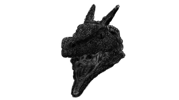 My First Realistic Dragon Wip - Sculpture (728x409), Png Download