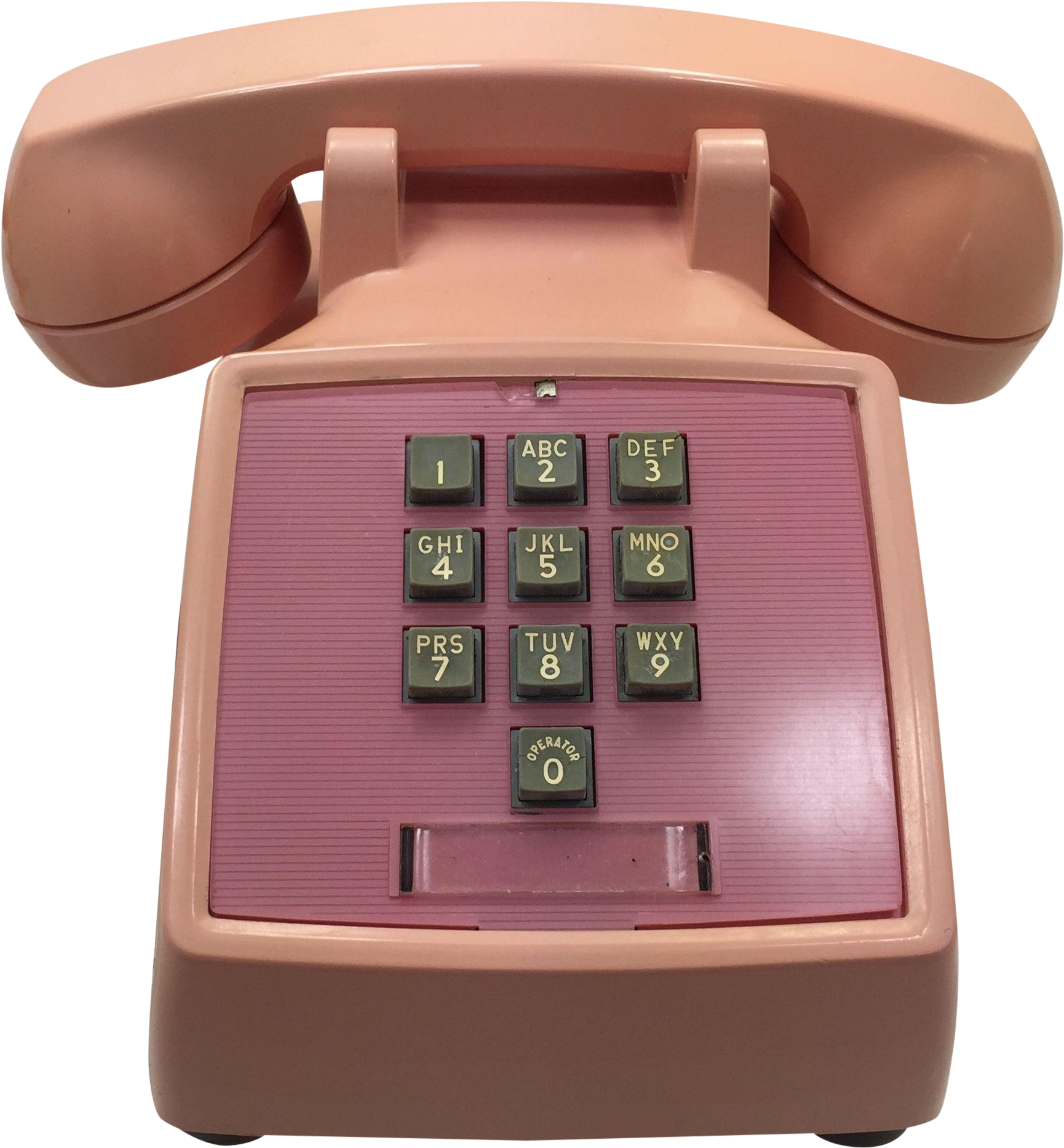 A Rare, Western Electric Pink Telephone From The 1500 - Touch Tone Pad Phone (2318x2318), Png Download