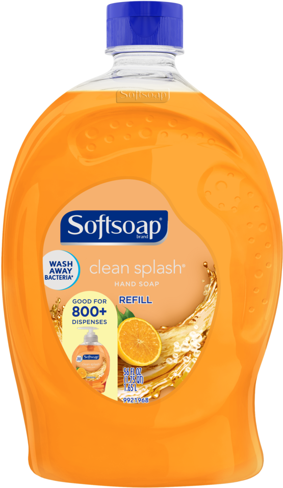 Softsoap Liquid Hand Soap Refill, Clean Splash - Softsoap Hand Soap, Moisturizing, Soothing Aloe Vera (1000x1000), Png Download