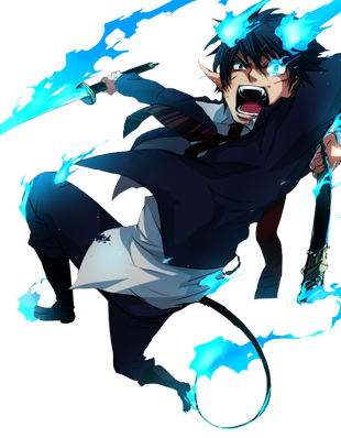 Okumura Rin Pixel - Rin Okumura Devil Form (310x398), Png Download
