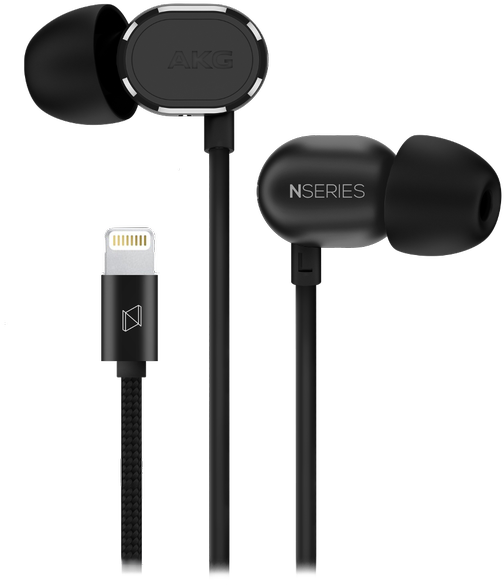 Akg By Harman On Twitter - Akg N20 Lt Earphones - Black (1200x745), Png Download