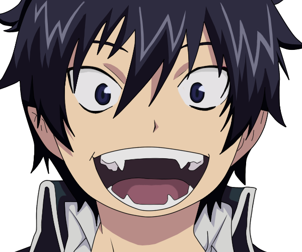 Blue Exorcist Smile Gif (600x500), Png Download