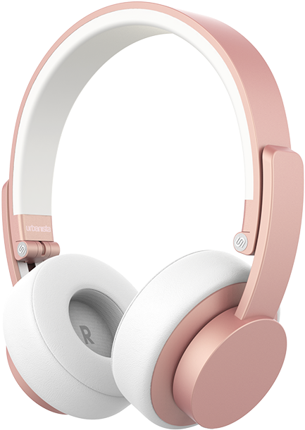 Headphones Rose Gold Wired (720x720), Png Download