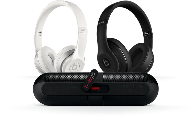 Select Iphone And Ipad Models With A Free Stocking - Beats Studio Wireless Over-ear Headphone - Matte Black (750x455), Png Download