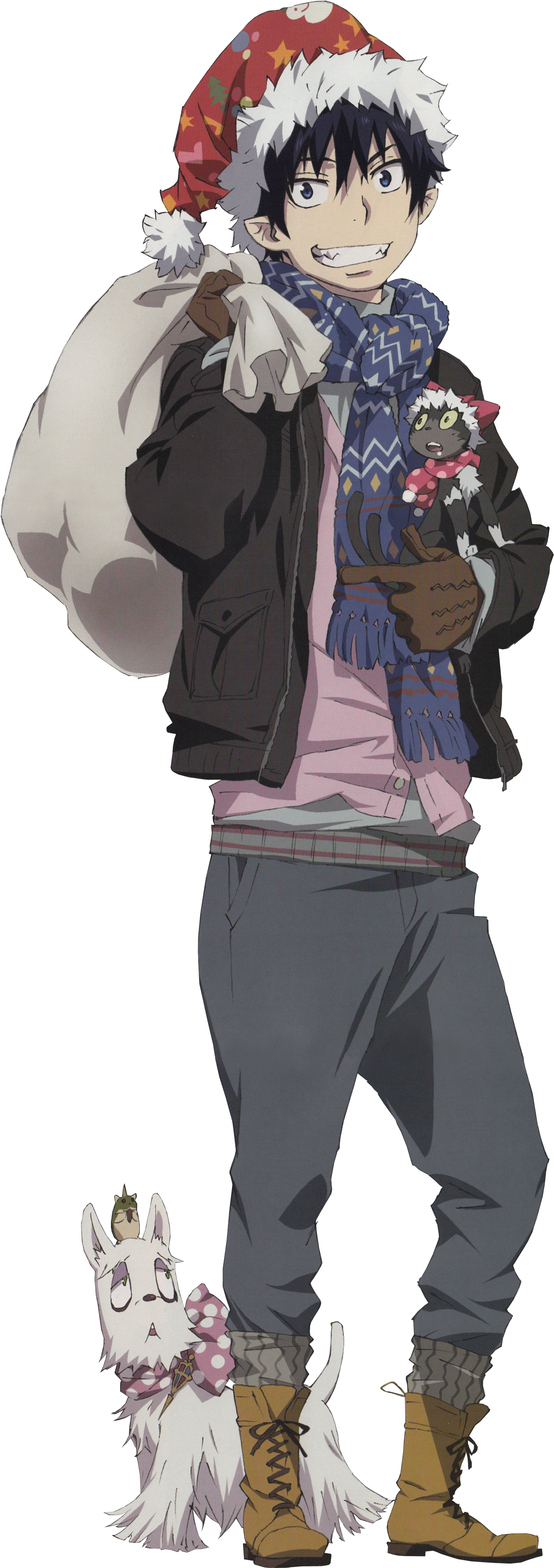 Ao No Exorcist - Ao No Exorcist Navidad (1424x3920), Png Download