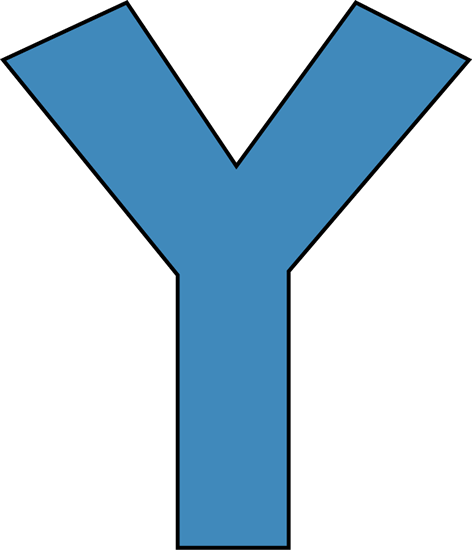 Download File - Letter Y Clipart Blue (472x550), Png Download