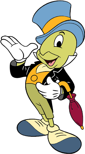 Jiminy Cricket Clip Art - Jiminy Cricket (350x624), Png Download
