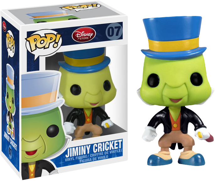 Pinocchio Jiminy Cricket - Jiminy Cricket Pop Figure (685x578), Png Download
