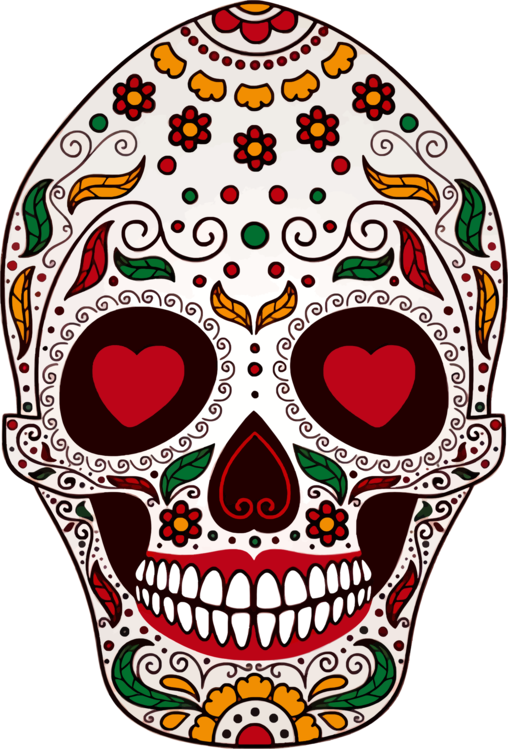 Calavera Journey Skull Iphone 7 Day Of The Dead - Calavera (508x749), Png Download