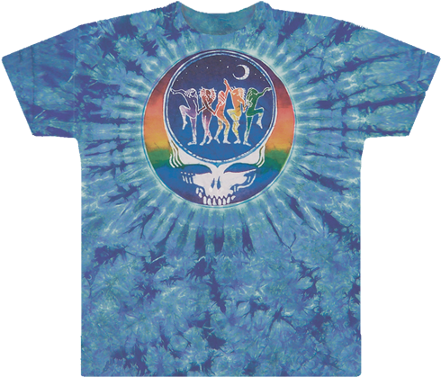 Grateful Dead Tie Dye Dance Your Face T Shirt - Tie Dye Grateful Dead T Shirts (500x437), Png Download