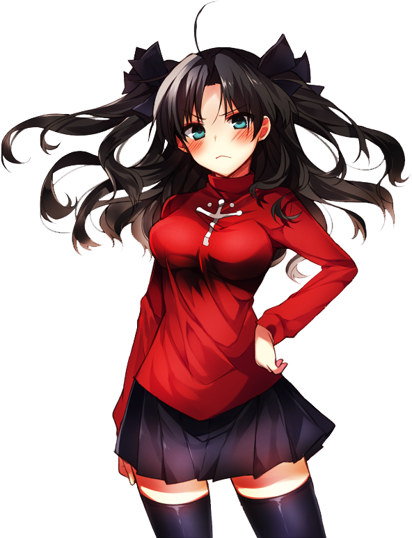 Résultat De Recherche D'images Pour "rin Tohsaka" Tohsaka - Rin Tohsaka Png (600x779), Png Download
