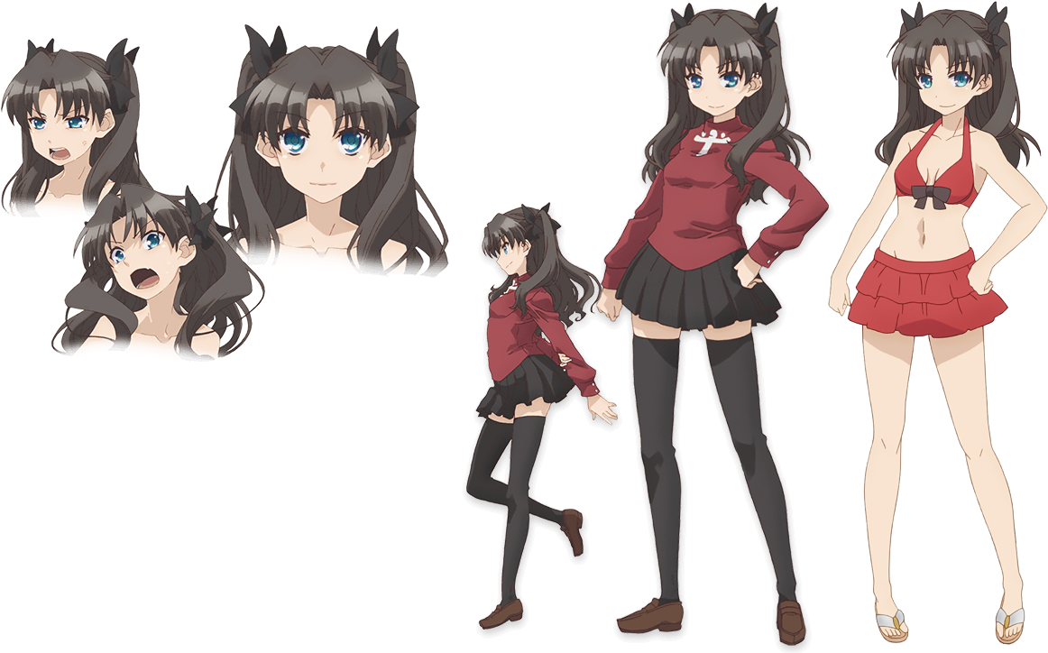 Fate Stay Night Fate Zero Rin Tohsaka Dark Brown / (1200x750), Png Download
