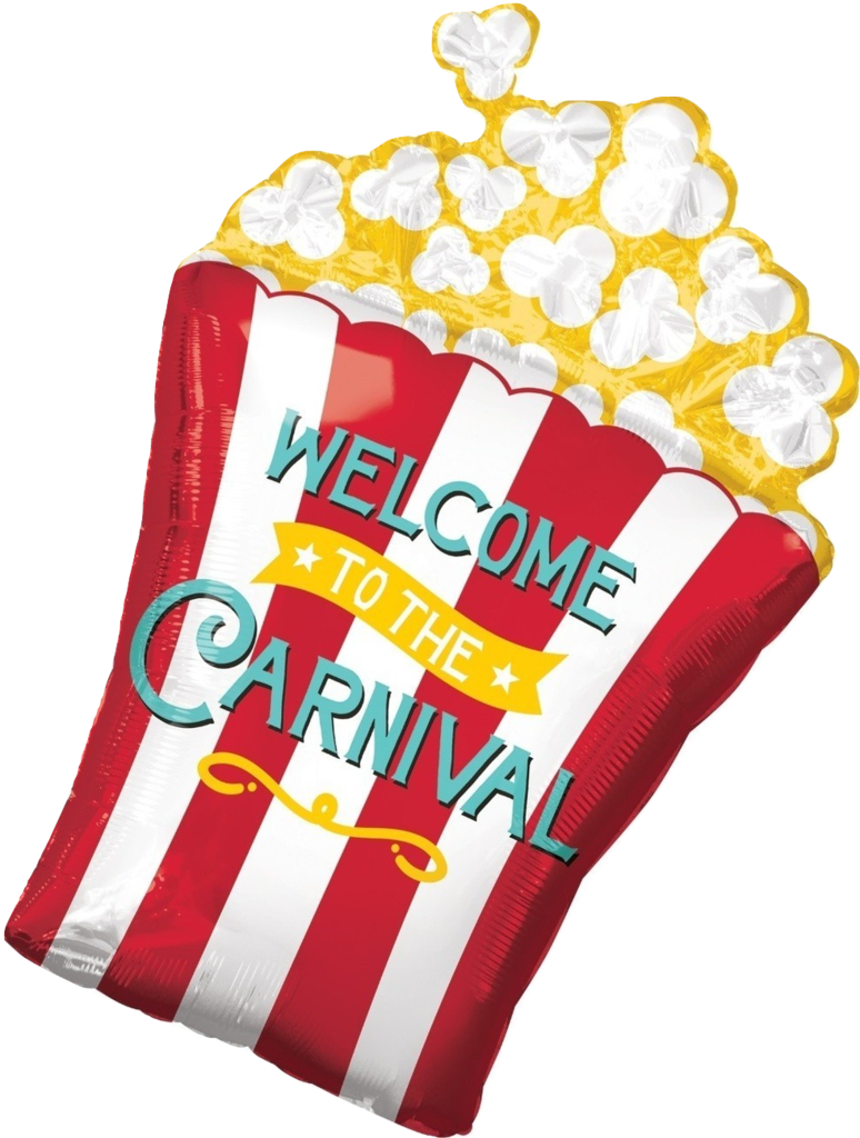 Bucket Of Popcorn Balloon 29" Anagram Instaballoons (774x1024), Png Download