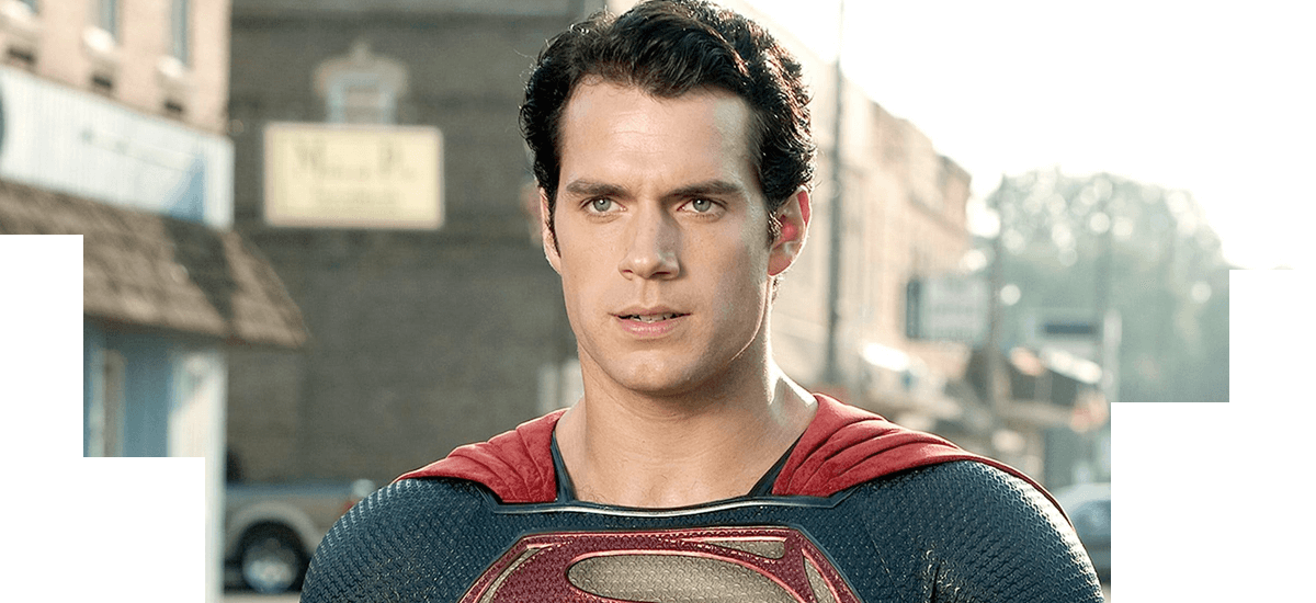 Henry Cavill As Superman - Henry Cavill Superman (1200x550), Png Download
