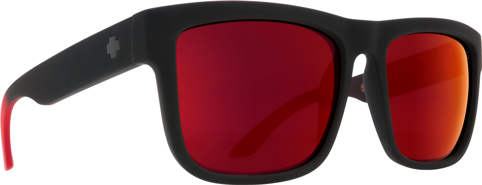 Discord Soft Matte Black/red Fade - Spy Optics Discord (2000x1200), Png Download