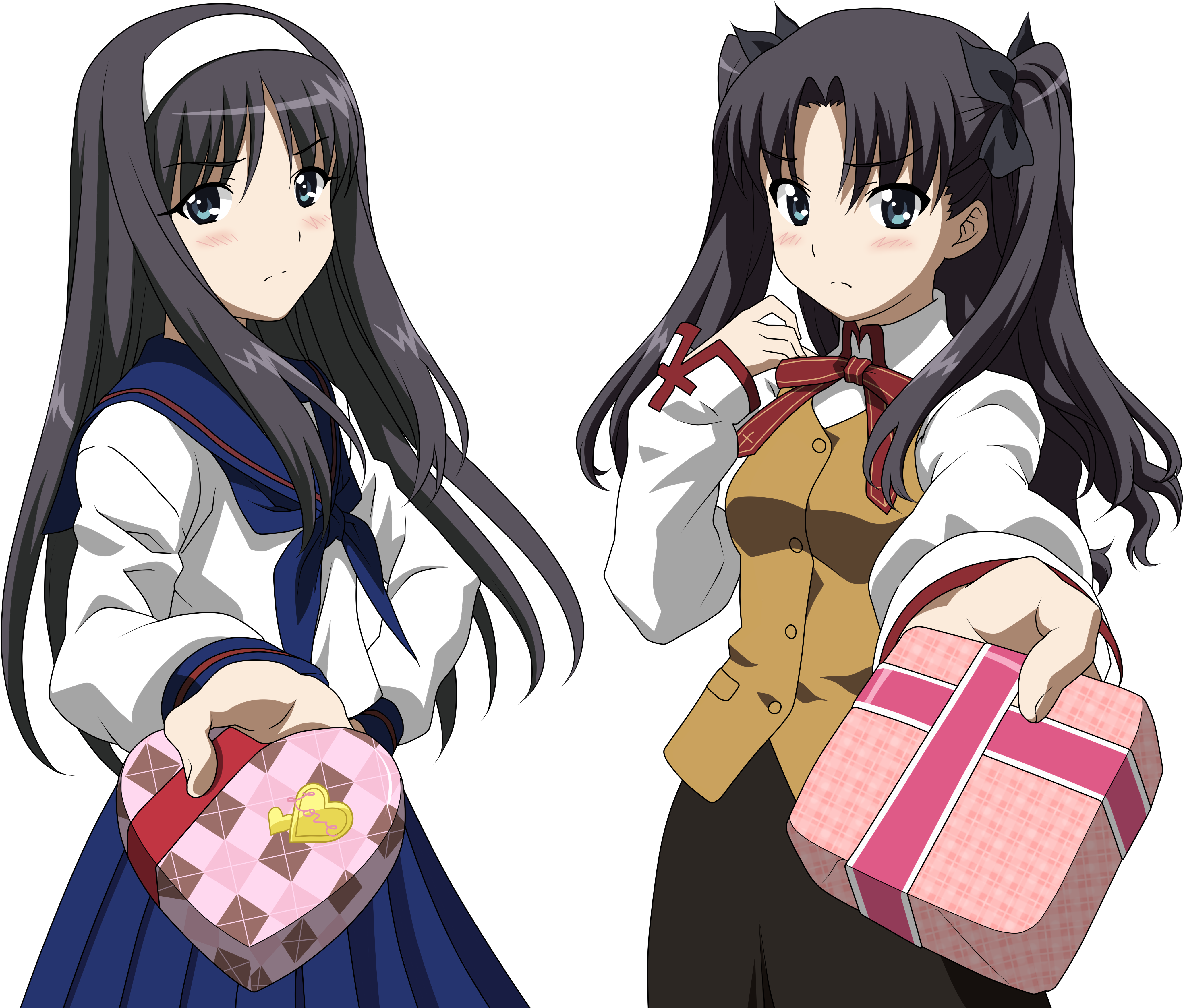 Tsukihime, Fate/stay Night, Tohsaka Rin, Transparent, - プレシャスメモリーズ / カーニバル・ファンタズム / 遠坂 凛 (h) / シングルカード (4999x3541), Png Download
