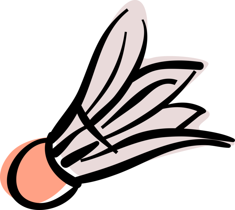 Vector Illustration Of Sport Of Badminton Shuttlecock - Badminton Birdie (783x700), Png Download