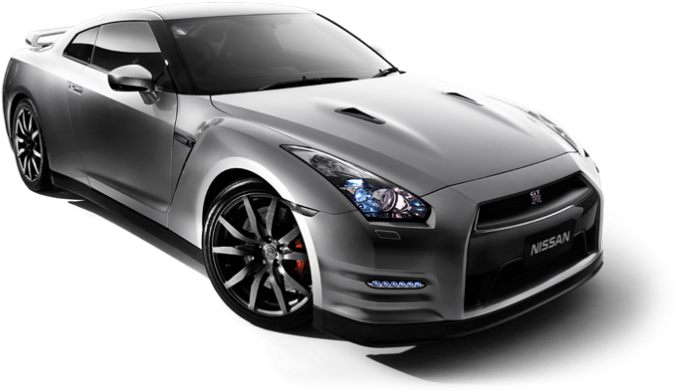 2014 Nissan Gtr - Nissan Gtr Silver Png (757x413), Png Download