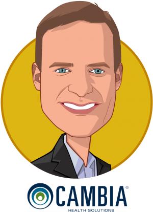 Main Caricature Of Mark Ganz, Who Is Speaking At Hlth - Cambia Health Solutions (400x500), Png Download