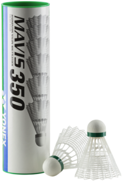 Yonex Badminton Ball Mallikarjun - Yonex Mavis 350 Nylon Shuttlecock (640x360), Png Download