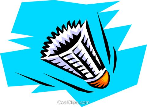 Shuttlecock Royalty Free Vector Clip Art Illustration - Badminton (480x351), Png Download