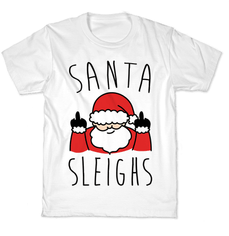 Santa Sleighs Parody Kids T-shirt - T-shirt (484x484), Png Download