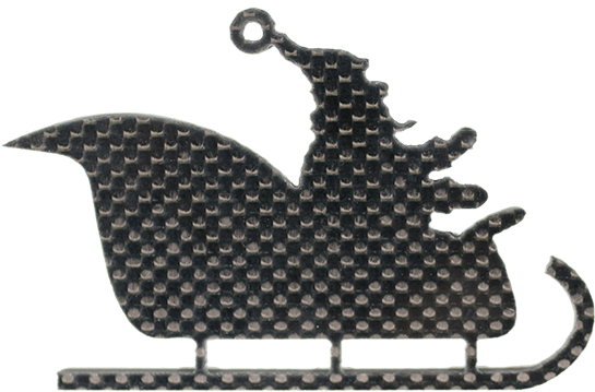 Santa & Sleigh Ornament - Santa Claus (600x600), Png Download